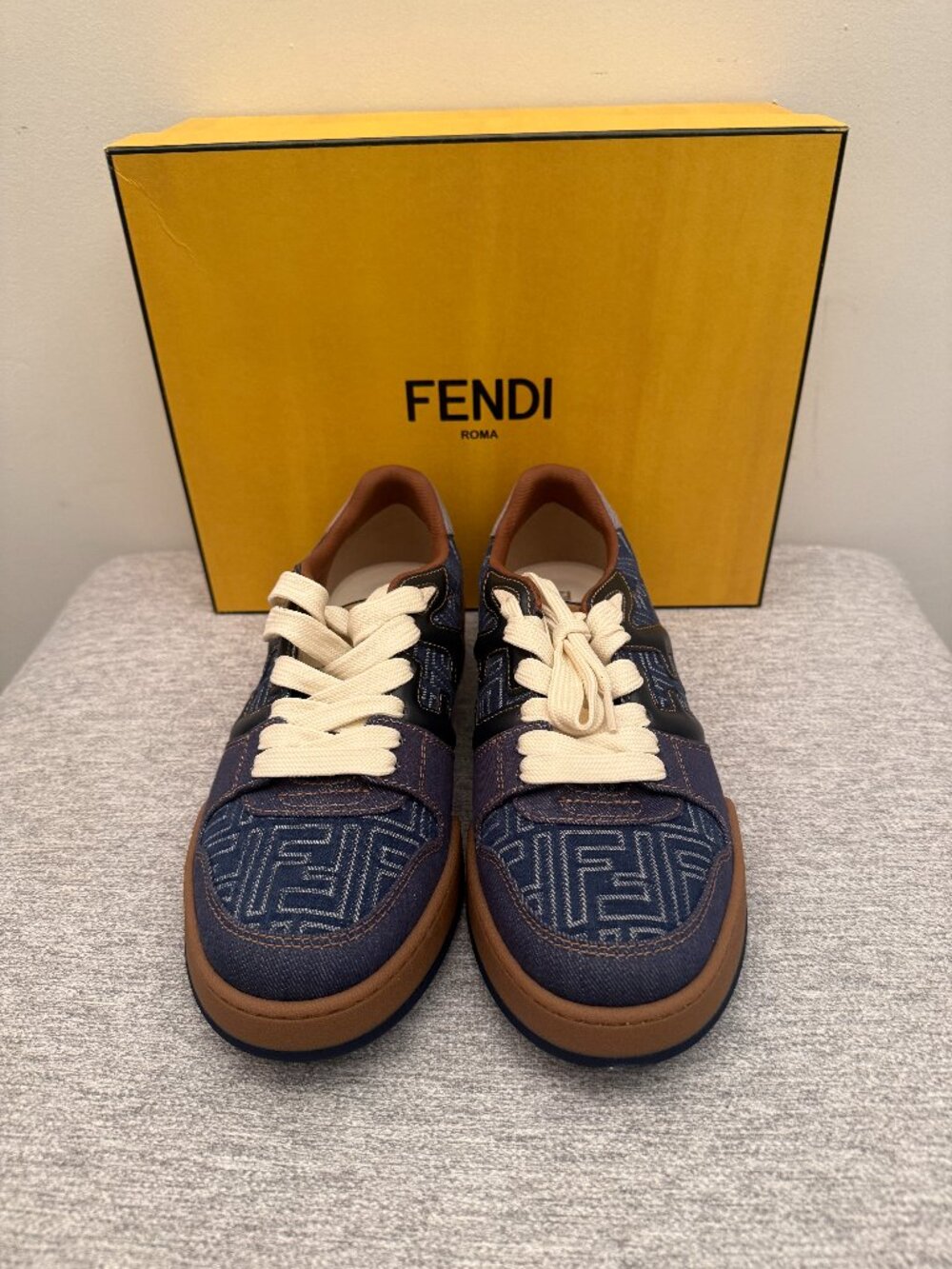 Fendi Match Low Top Sneaker - UK 10 / US 11 - Denim